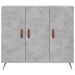 Buffet gris béton 90x34x80 cm bois d'ingénierie - Photo n°6