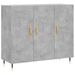 Buffet gris béton 90x34x80 cm bois d'ingénierie - Photo n°1