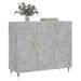 Buffet gris béton 90x34x80 cm bois d'ingénierie - Photo n°3