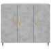 Buffet gris béton 90x34x80 cm bois d'ingénierie - Photo n°6