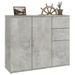 Buffet Gris béton 91x29,5x75 cm Bois d'ingénierie - Photo n°5