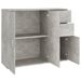 Buffet Gris béton 91x29,5x75 cm Bois d'ingénierie - Photo n°8