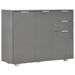 Buffet Gris brillant 107 x 35 x 76 cm - Photo n°1