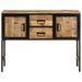 Buffet haut 100x35x75 cm bois de manguier brut massif - Photo n°2