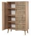 Buffet haut 2 portes en bois clair Kiza 728 - Photo n°2