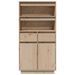 Buffet haut 60x40x116,5 cm Bois massif de pin - Photo n°5