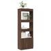 Buffet haut 63x33x180 cm chêne marron bois d'ingénierie - Photo n°4