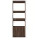 Buffet haut 63x33x180 cm chêne marron bois d'ingénierie - Photo n°5