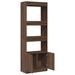 Buffet haut 63x33x180 cm chêne marron bois d'ingénierie - Photo n°8