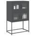 Buffet haut anthracite 68x39x107 cm acier - Photo n°1
