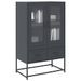 Buffet haut anthracite 68x39x111,5 cm acier - Photo n°1