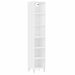 Buffet haut Blanc 34,5x32,5x180 cm Bois d'ingénierie - Photo n°1