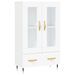 Buffet haut blanc 69,5x31x115 cm bois d'ingénierie - Photo n°1