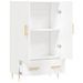 Buffet haut blanc 69,5x31x115 cm bois d'ingénierie - Photo n°5