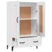 Buffet haut Blanc 70x31x115 cm Bois d'ingénierie - Photo n°7