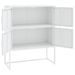 Buffet haut Blanc 80x35x100 cm Acier - Photo n°5