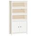 Buffet haut Blanc 80x35x154 cm Bois massif de pin - Photo n°1