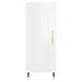 Buffet haut Blanc brillant 34,5x34x180 cm Bois d'ingénierie - Photo n°8