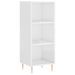 Buffet haut Blanc brillant 34,5x34x180 cm Bois d'ingénierie - Photo n°7