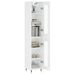 Buffet haut Blanc brillant 34,5x34x180 cm Bois d'ingénierie - Photo n°3