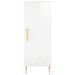 Buffet haut Blanc brillant 34,5x34x180 cm Bois d'ingénierie - Photo n°8