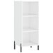 Buffet haut Blanc brillant 34,5x34x180 cm Bois d'ingénierie - Photo n°5