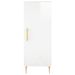 Buffet haut Blanc brillant 34,5x34x180 cm Bois d'ingénierie - Photo n°8