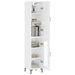 Buffet haut Blanc brillant 34,5x34x180 cm Bois d'ingénierie - Photo n°3