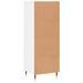 Buffet haut Blanc brillant 40x36x110 cm Bois d'ingénierie - Photo n°8