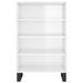 Buffet haut blanc brillant 57x35x90 cm bois d'ingénierie - Photo n°4