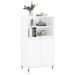 Buffet haut Blanc brillant 60x36x110 cm Bois d'ingénierie - Photo n°3