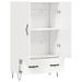 Buffet haut blanc brillant 69,5x31x115 cm bois d'ingénierie - Photo n°5