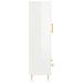 Buffet haut blanc brillant 69,5x31x115 cm bois d'ingénierie - Photo n°7