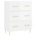 Buffet haut Blanc brillant 69,5x34x180 cm Bois d'ingénierie - Photo n°7