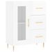 Buffet haut Blanc brillant 69,5x34x180 cm Bois d'ingénierie - Photo n°7