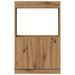 Buffet haut chêne artisanal 63x33x100 cm bois d'ingénierie - Photo n°5