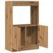 Buffet haut chêne artisanal 63x33x100 cm bois d'ingénierie - Photo n°8