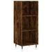 Buffet haut Chêne fumé 34,5x32,5x180 cm Bois d'ingénierie - Photo n°4