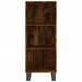 Buffet haut Chêne fumé 34,5x32,5x180 cm Bois d'ingénierie - Photo n°7