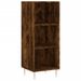 Buffet haut Chêne fumé 34,5x32,5x180 cm Bois d'ingénierie - Photo n°4