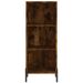 Buffet haut Chêne fumé 34,5x32,5x180 cm Bois d'ingénierie - Photo n°7