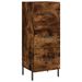 Buffet haut Chêne fumé 34,5x34x180 cm Bois d'ingénierie - Photo n°7