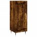 Buffet haut Chêne fumé 34,5x34x180 cm Bois d'ingénierie - Photo n°7