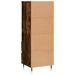 Buffet haut Chêne fumé 40x36x110 cm Bois d'ingénierie - Photo n°8