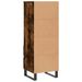 Buffet haut Chêne fumé 40x36x110 cm Bois d'ingénierie - Photo n°8