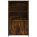 Buffet haut chêne fumé 62x32x103,5 cm bois d'ingénierie - Photo n°5