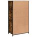 Buffet haut chêne fumé 62x32x106,5 cm bois d'ingénierie - Photo n°7