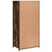 Buffet haut chêne fumé 62x36x121,5 cm bois d'ingénierie - Photo n°7