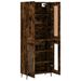 Buffet haut Chêne fumé 69,5x34x180 cm Bois d'ingénierie - Photo n°4