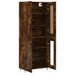 Buffet haut Chêne fumé 69,5x34x180 cm Bois d'ingénierie - Photo n°4